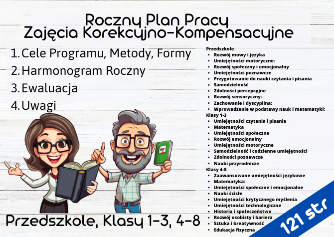 Roczny Plan Pracy Zajęcia Korekcyjno-Kompensacyjne