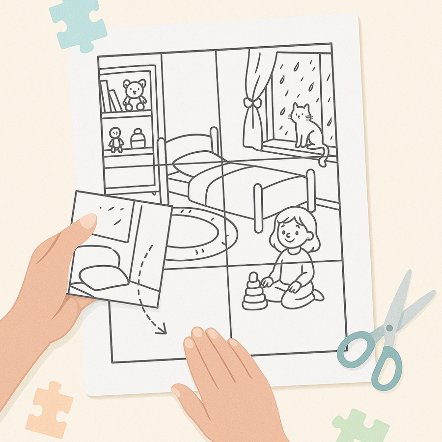 Karty pracy „Mój dom w deszczowy dzień”