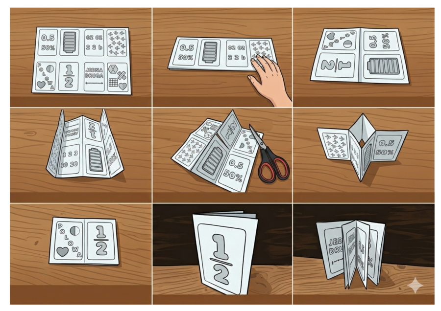 Książeczki ułamkowe. Ułamki zwykłe w różnych aspektach. Klasa 4. Klasa 5.