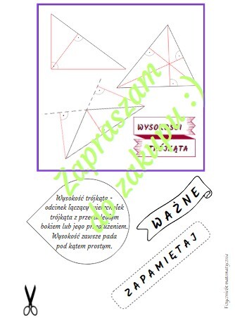 Lapbook trójkąty.