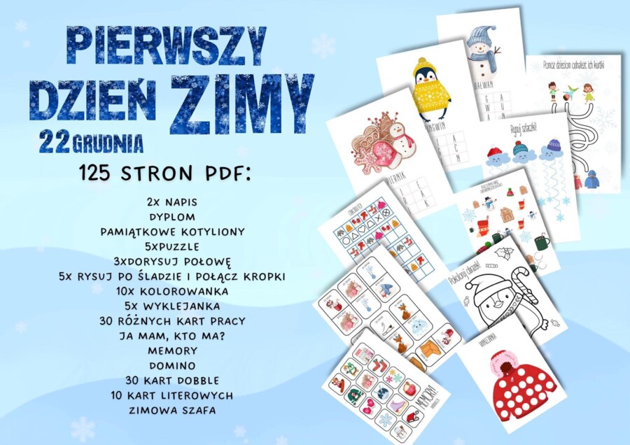 PAKIET KART PRACY ZIMA!