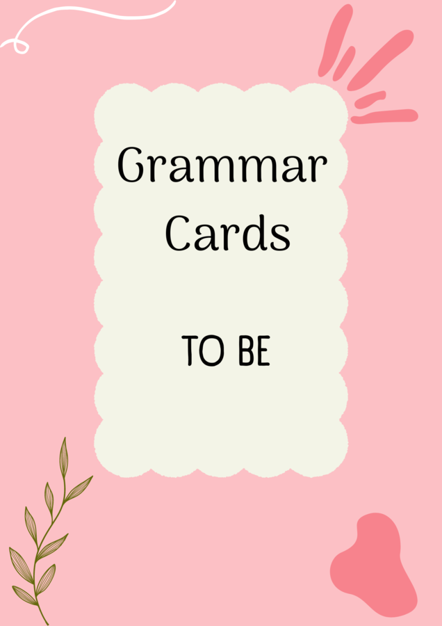 To be/ Karty do mówienia/ Mówienie/ Speaking/ Zestaw/ Pakiet/ Klasy 1-3/ SP/ Warm-up/ Rozgrzewka/ Gramatyka/ Grammar/ Grammar cards/