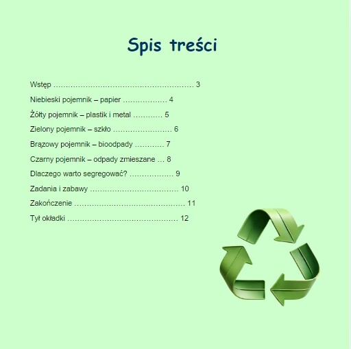 Krótka książeczka o recyklingu. Utrwalenie wiedzy o segregacji.