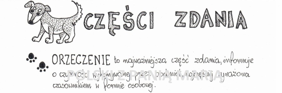 rysnotka "CZĘŚCI ZDANIA"