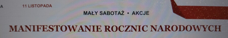 Mały Sabotaż - Manifestowanie rocznic narodowych - karta pracy