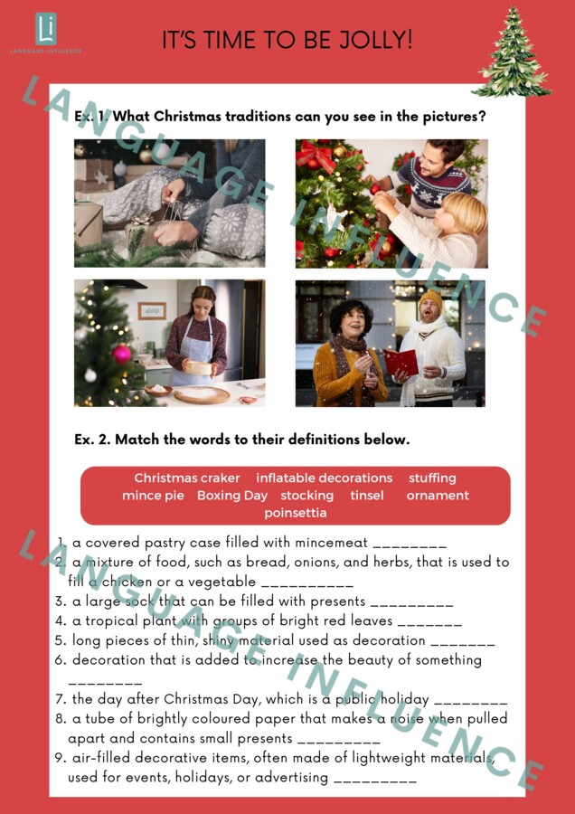 Angielski B1/B2 - Lekcja Christmas - "It's time to be jolly!"