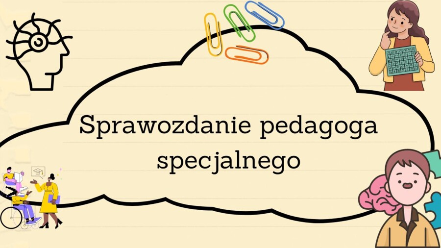 Sprawozdanie pedagoga specjalnego, przedszkole