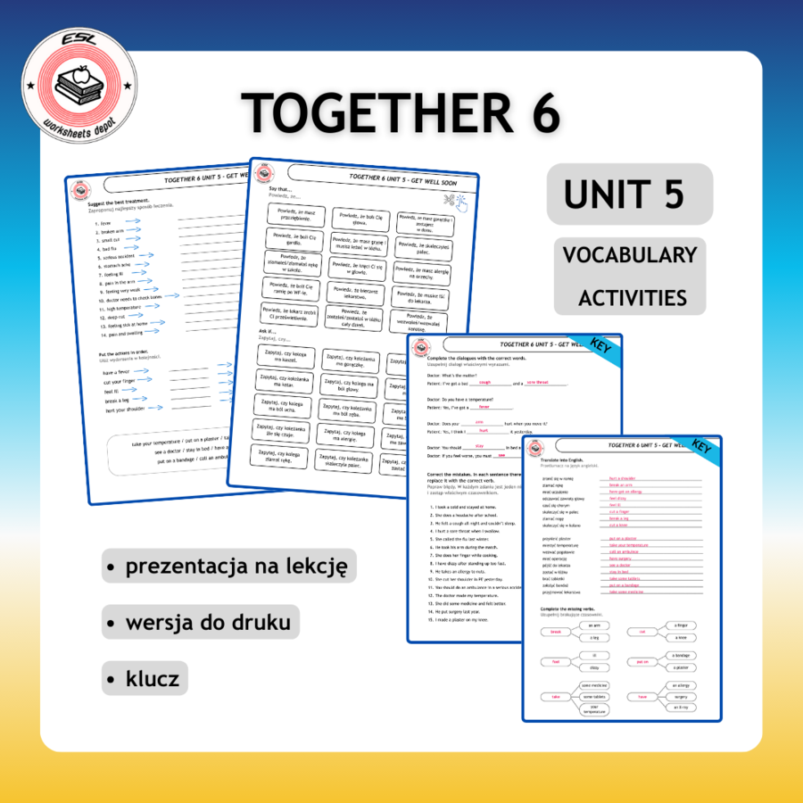 Together 6 Unit 5 - Vocabulary Activities