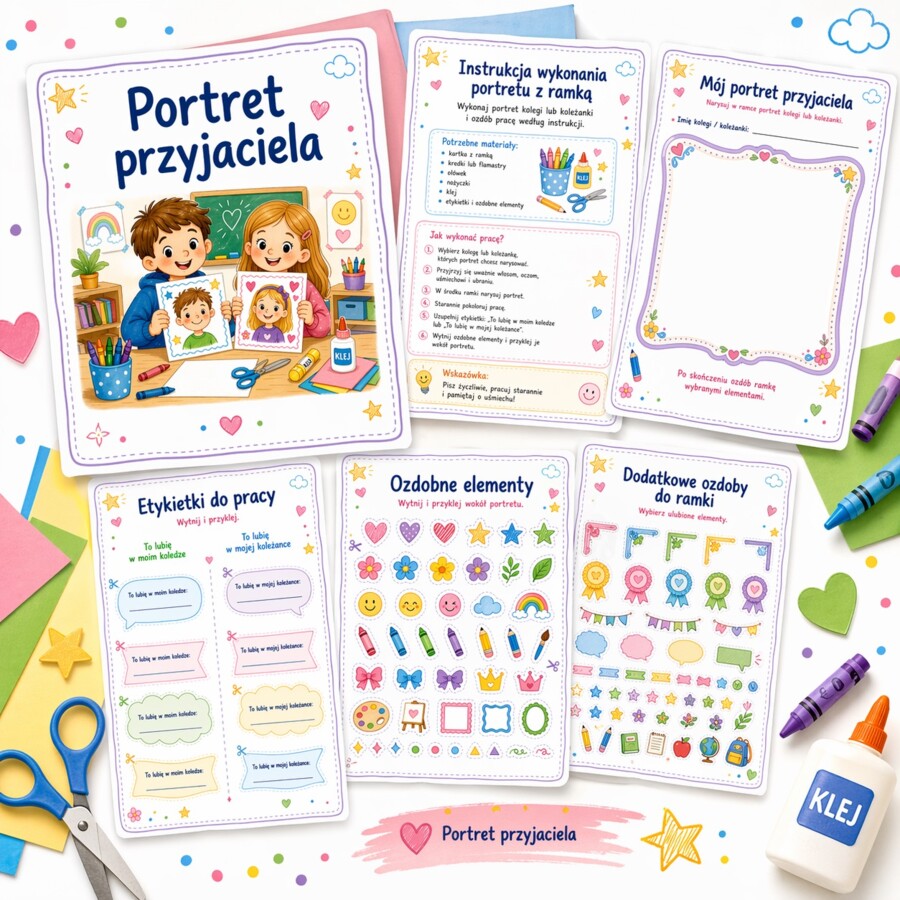 Portret przyjaciela – pakiet plastyczny