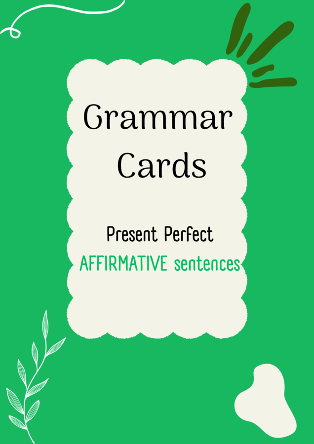 Present Perfect/ Karty do mówienia/ Mówienie/ Speaking/ Zestaw/ Pakiet/ Klasy 4-8/ Klasy 4-6/ Klasy 6-8/ SP/ Warm-up/ Rozgrzewka/ Gramatyka/ Grammar/ Speaking cards grammar/ Grammar cards/ E8