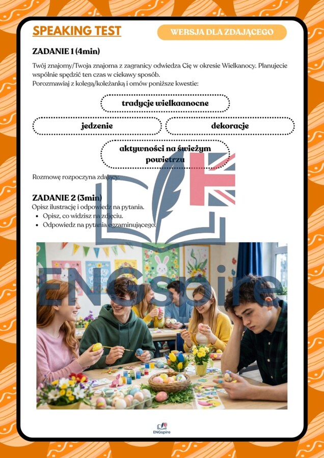 Easter & Spring B2/B2+ – komplet lekcji (vocabulary, reading, grammar, speaking + key)