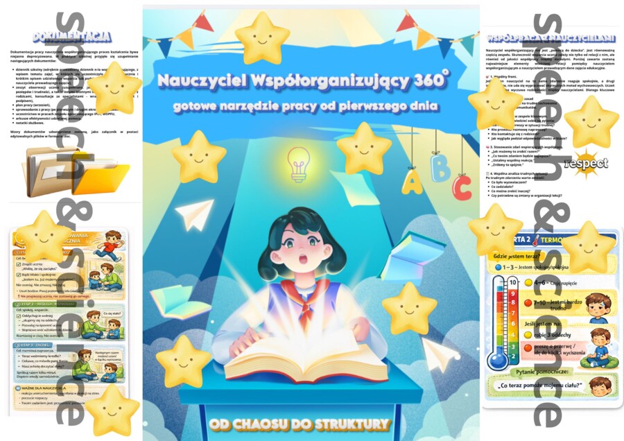 NAUCZYCIEL WSPÓŁORGANIZUJĄCY 360 - gotowy plan pracy z uczniem od pierwszego dnia | PEŁEN PAKIET