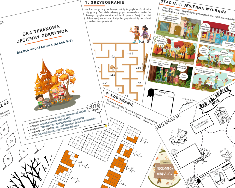 Gra terenowa "Jesienny odkrywca" (klasa 4-6)