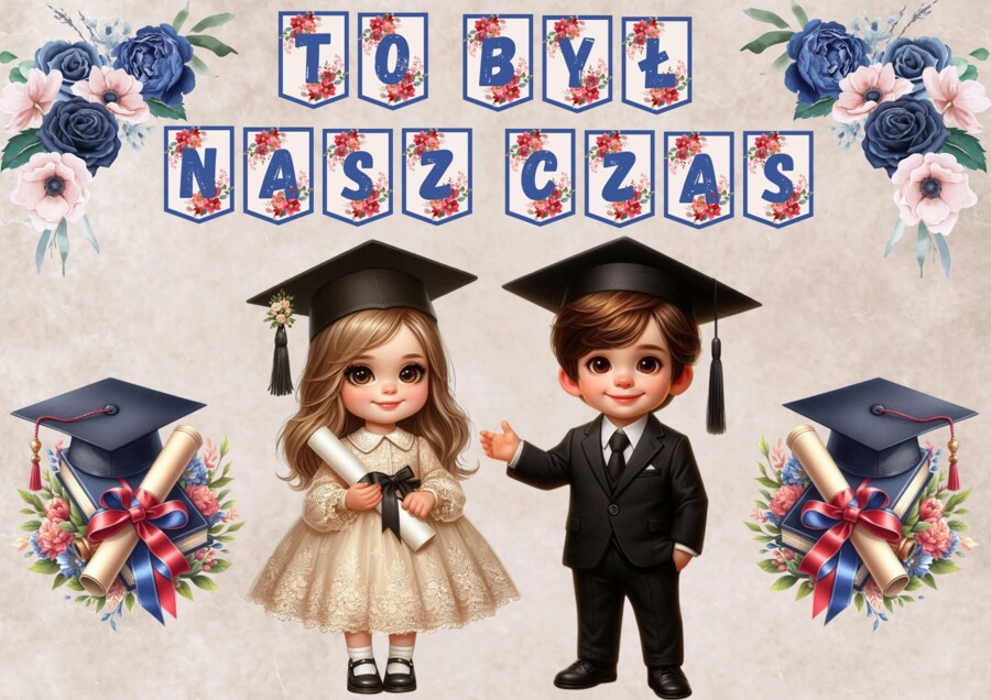 🎓 TO BYŁ NASZ CZAS 🎓 DEKORACJA ZAKOŃCZENIE ROKU🎓