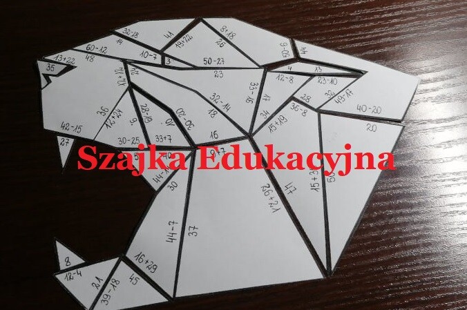 Ułóż Pumę - dodawanie i odejmowanie w zakresie 50.