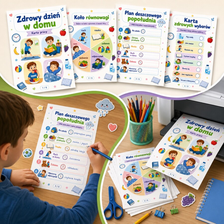 Zdrowy dzień w domu