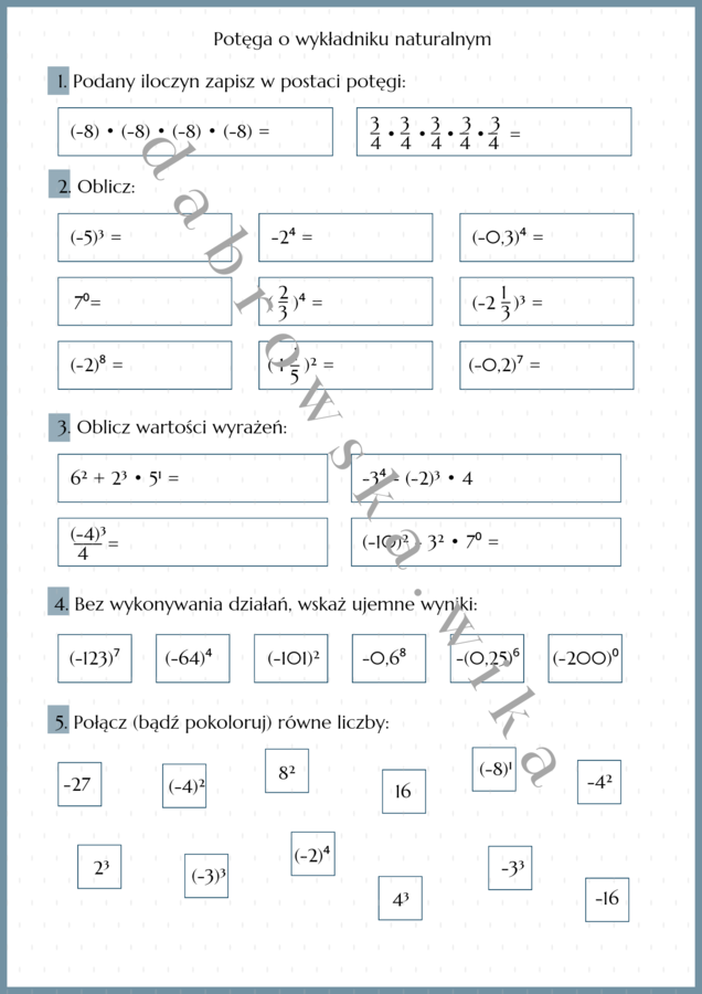 Potęga o wykładniku naturalnym