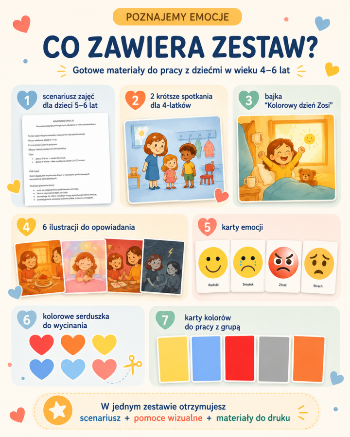 POZNAJEMY EMOCJE Scenariusz zajęć psychologicznych dla przedszkolaków