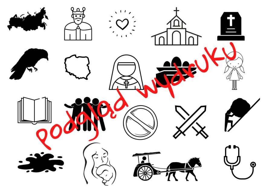 Plansza skojarzeniowa "Syzyfowe prace".