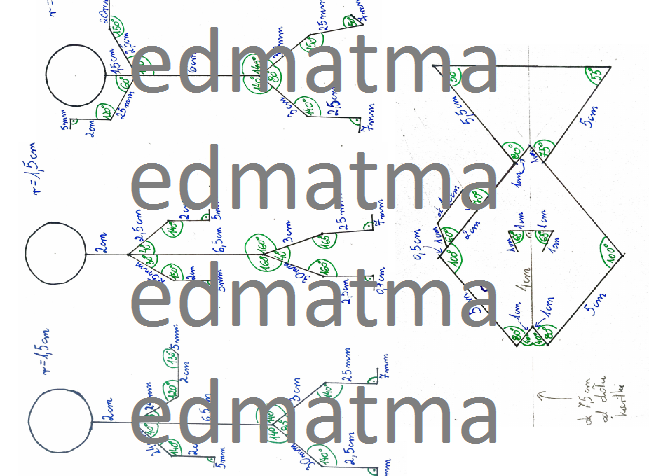 Geometruś - zestaw (trzy ludziki + ryba) do przerysowania dla uczniów i uczennic