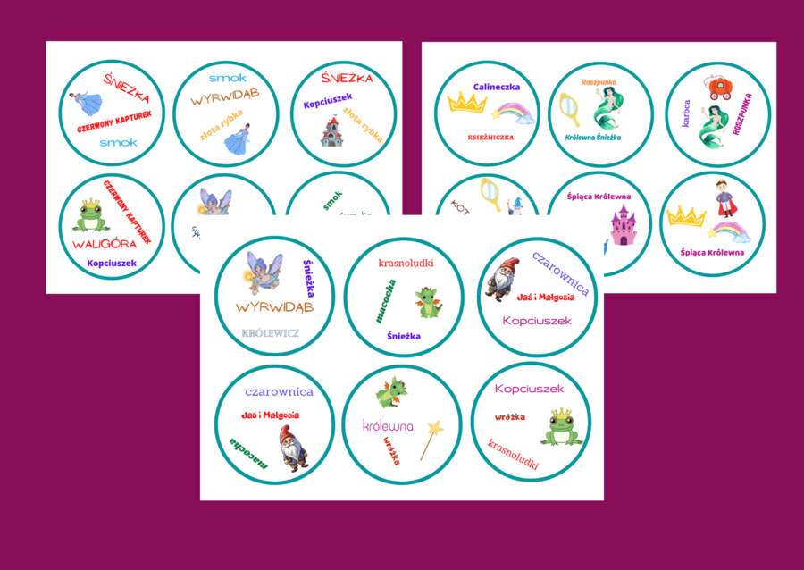 BAŚNIE - dooble - 36 szt,