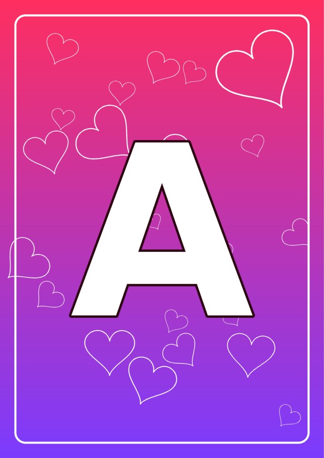 Girlanda WALENTYNKI – napis do druku (PDF, 10 liter)