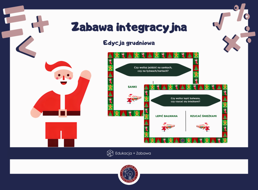 Świąteczne pytania integracyjne | 24 karty do dyskusji | Integracja klasy w grudniu