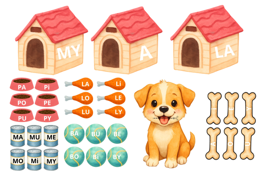 Nauka czytania metodą sylabową - pomoc dydaktyczna