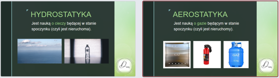 Fizyka VII - Ciśnienie, hydrostatyka, aerostatyka