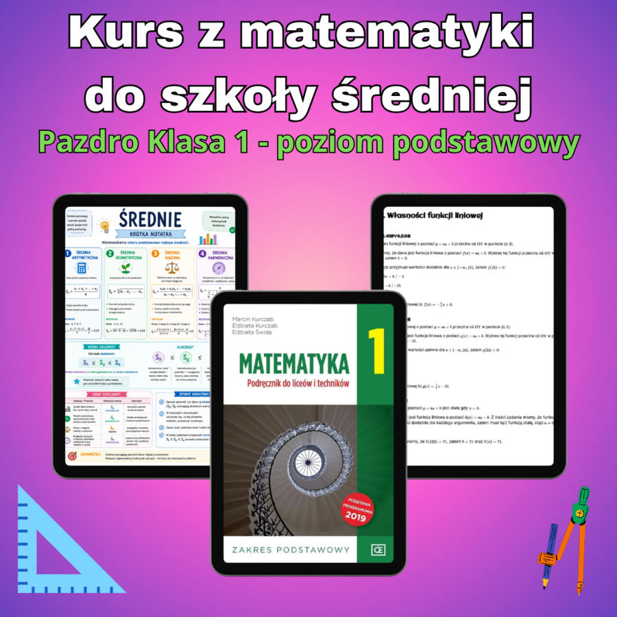 Kurs online z matematyki - Pazdro 1P