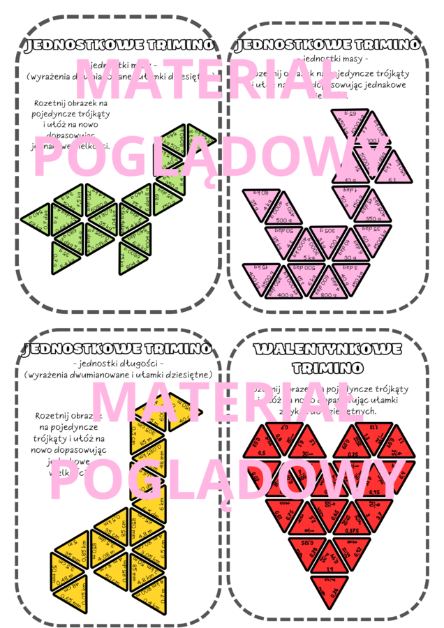 PAKIET TRIMINO - 9 KART PRACY