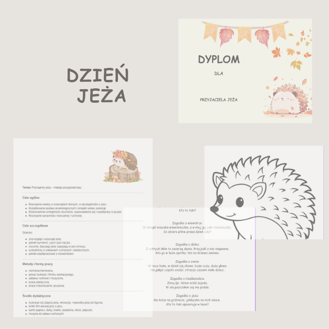 Scenariusz zajęć - Dzień Jeża