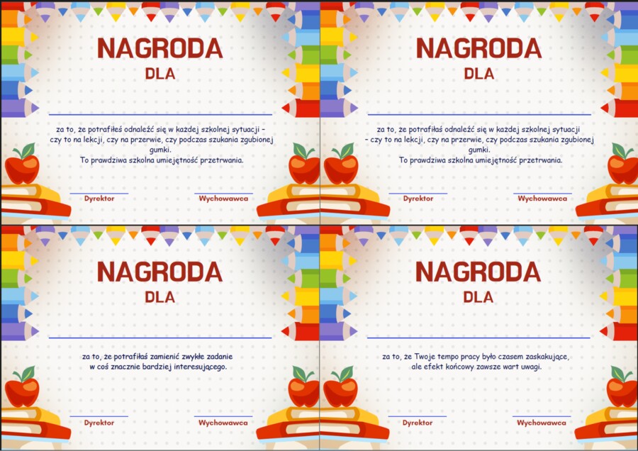 Wklejki na zakończenie roku