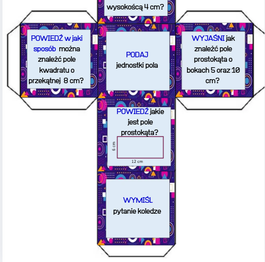 Pole wielokątów – karty pracy (prostokąt, kwadrat, trójkąt, trapez, równoległobok)