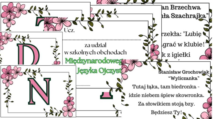 Międzynarodowy Dzień Języka Ojczystego - projekt, gazetka, dekoracja