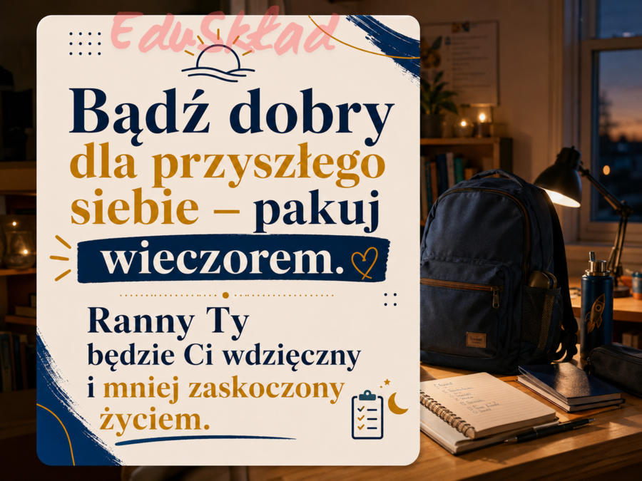 🎒 Dobre rady na początek roku szkolnego – gazetka ścienna w nowoczesnej stylistyce