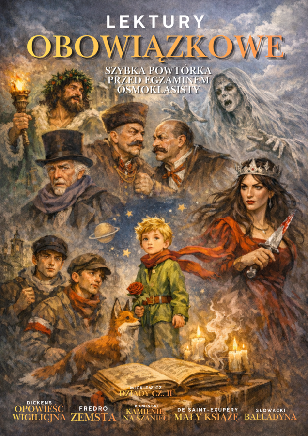 Lektury obowiązkowe - szybka powtórka przed egzaminem ósmoklasisty