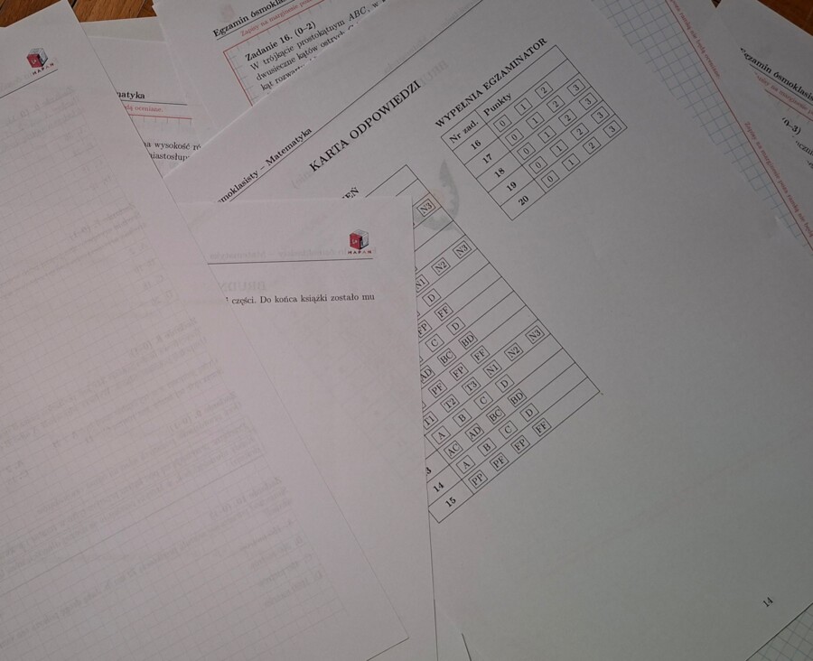 Wiosenny Dwupak Arkuszy Próbnych E8 z Matematyki (Edycja Sowa i Biedronka)