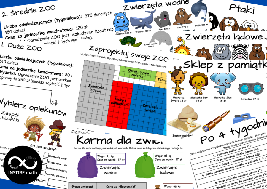 UŁAMKI ZWYKŁE. Projekt matematyczny: Zaprojektuj swoje własne ZOO. Nauczanie Oparte na Projektach (PBL) dla kl.5-8