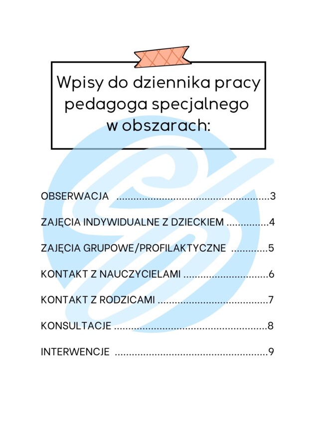 Pedagog specjalny w szkole podstawowej – przykładowe wpisy do dziennika
