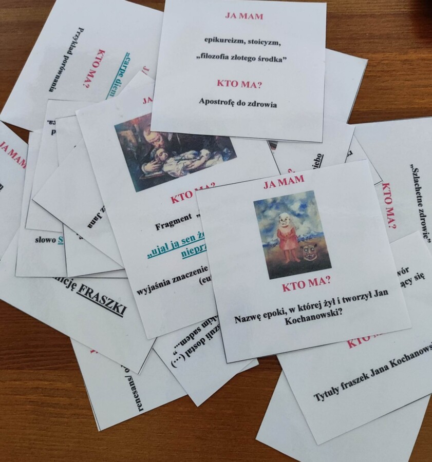 Treny, fraszki, Jan Kochanowski - ja mam, kto ma?
