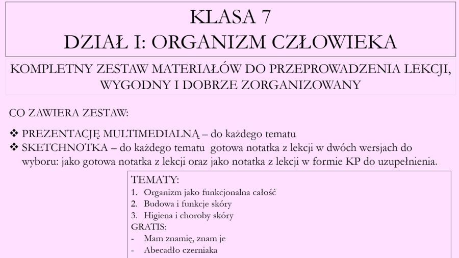 Klasa 7 - Skóra - pakiet