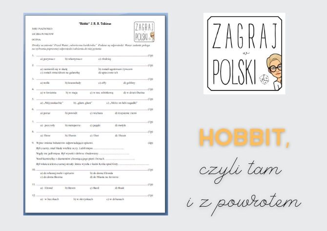 Kartkówka odwrócona - "Hobbit"