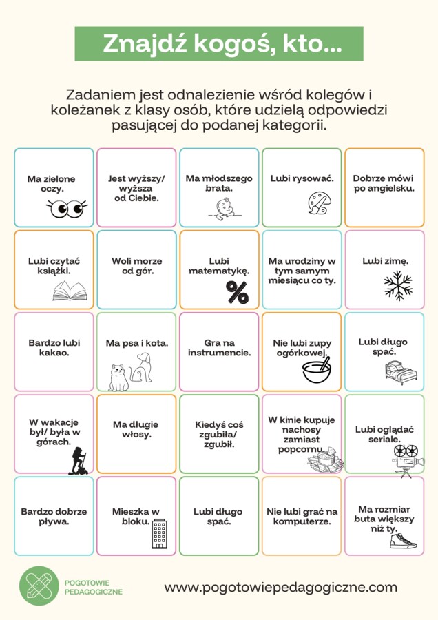 Zestaw na zajęcia integracyjne
