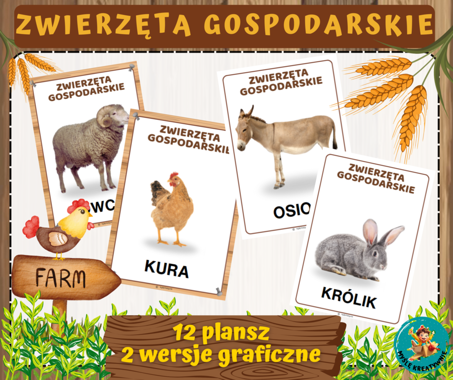 PLANSZE ZWIERZĘTA GOSPODARSKIE