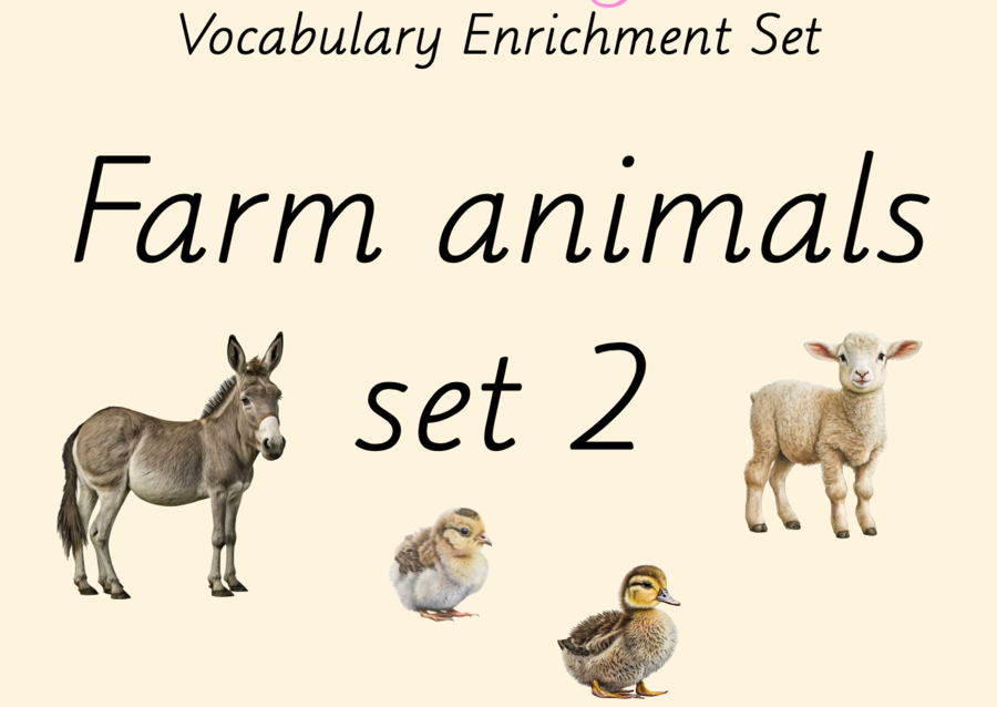 Zestaw kart obrazkowych: FARM ANIMALS SET 2