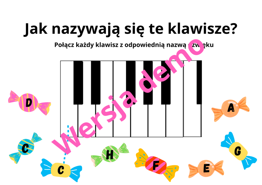 Muzyka. Jak nazywają się klawisze pianina?