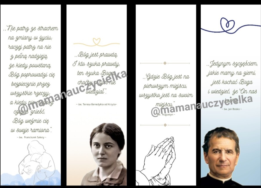 Zakładki ze Świętymi