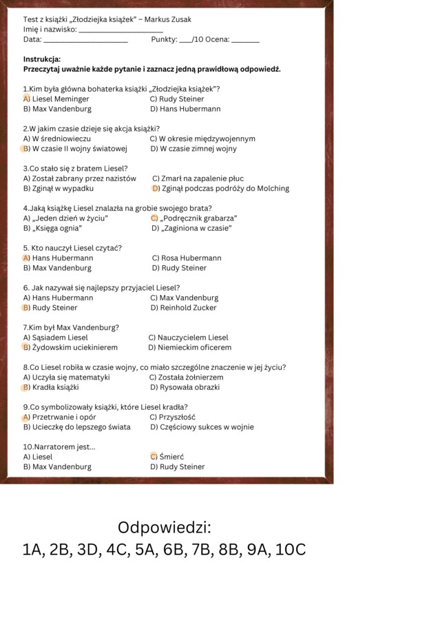 "Złodziejka książek"