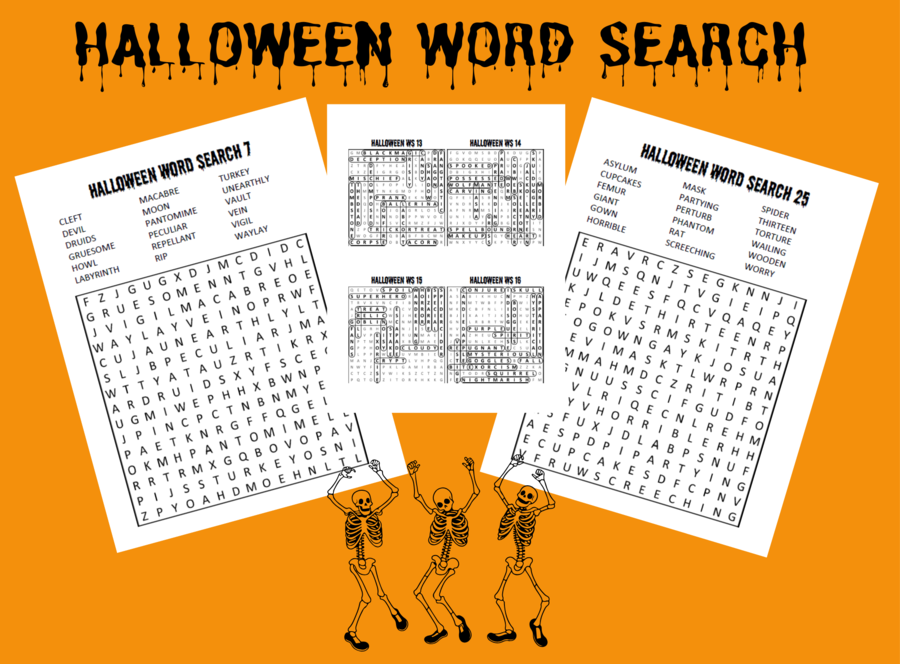 Halloween Word Search